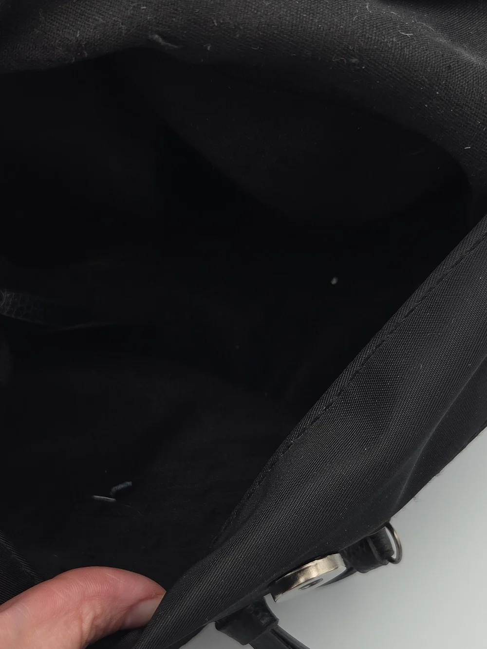 Botkier Black Fold-Over Backpack Tote